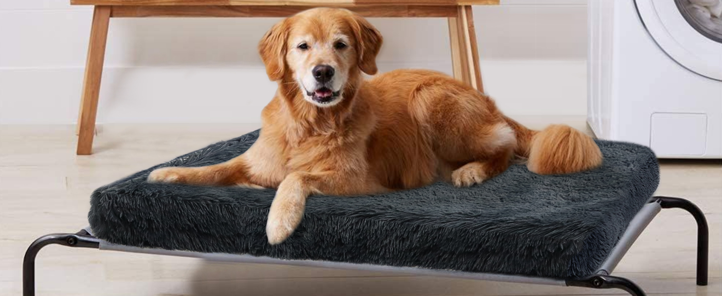 М'яке ортопедичне ліжко для собак DONWEI, килимок для собак, миється, знімний чохол, неслизька підстилка для лежанки, 75x50x6 см, сірий колір Ombré Grey (XL - 100 см, темно-сірий - 100 см)