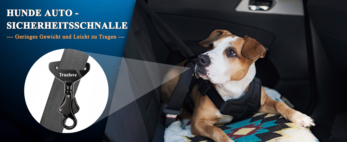 Посилений собачий нашийник-кріплення для авто, безпечна пряжка, сумісний з усіма авторемнями, для нашийників та шлейок, TLM1993-Lila