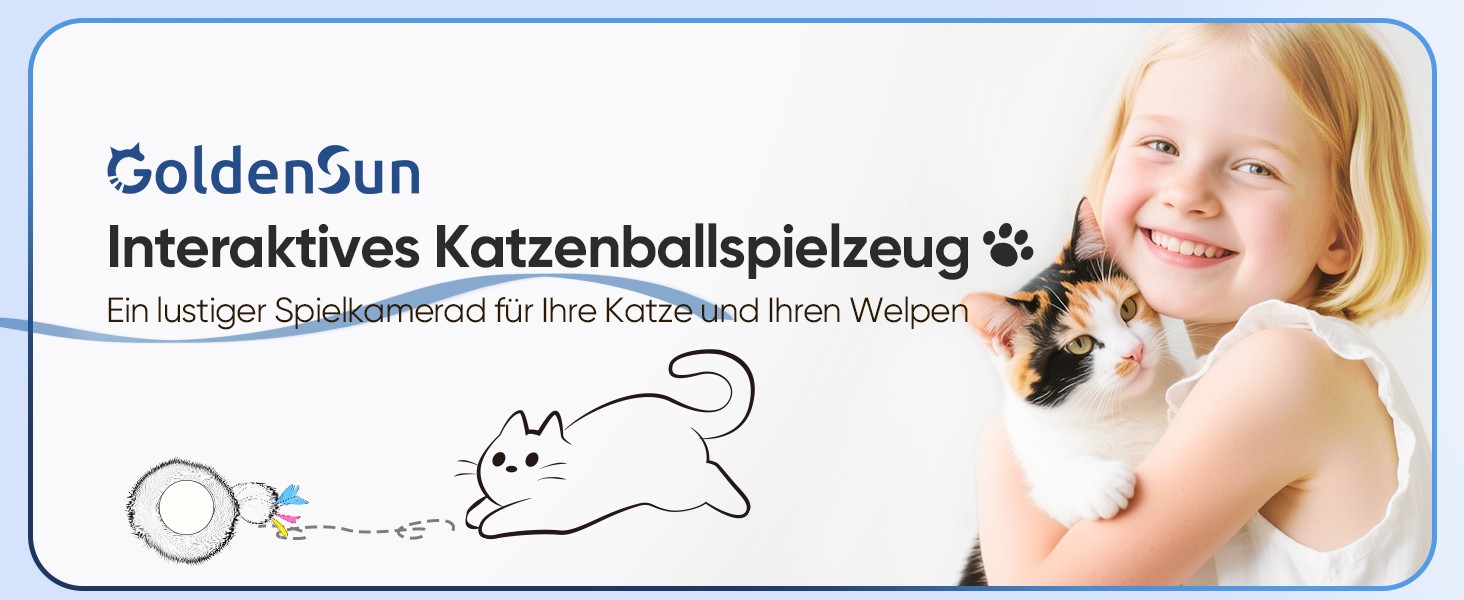 Іграшка для котів GoldenSun: м'ячик-дзиґа з інтерактивною активністю, килимок з мишками, приховане місце з 5 отворів, блакитний колір