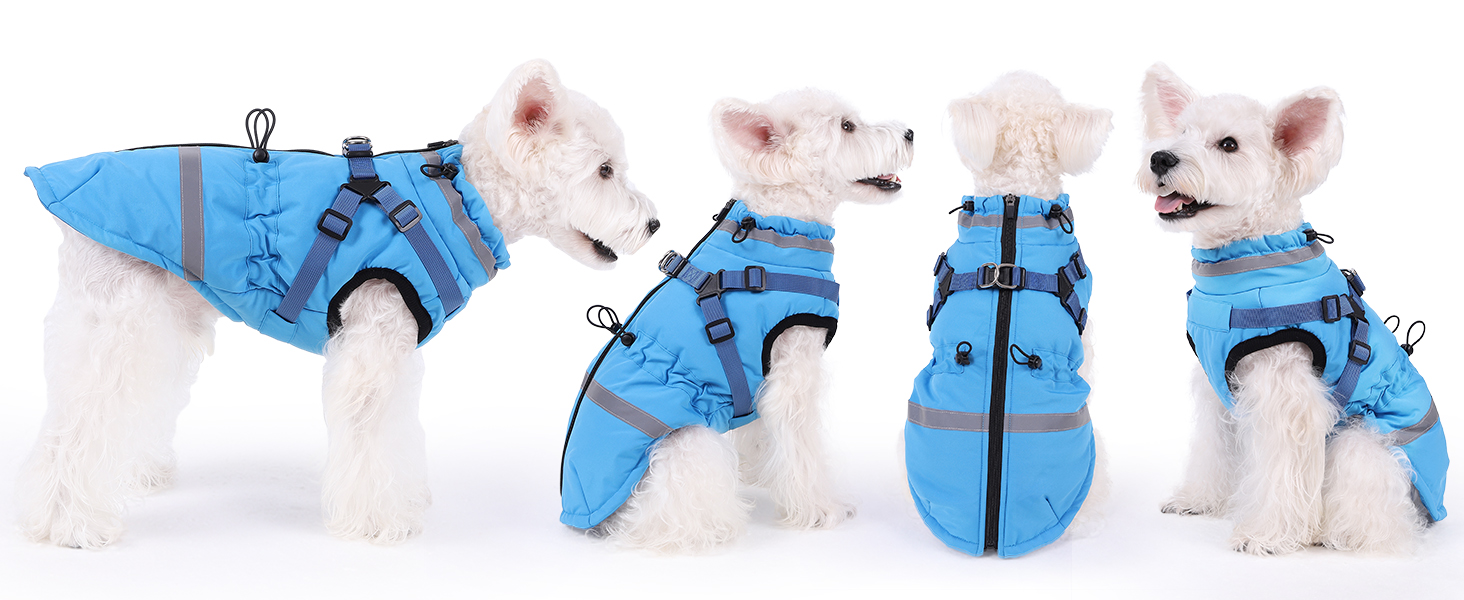 Водонепроникний зимовий одяг для собак та котів Poseca, червоний, XS