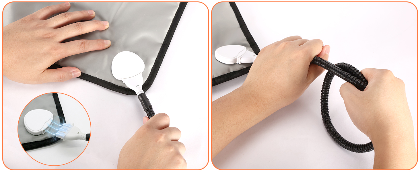 Кілимок для обігріву домашніх тварин: котів, собак, кроликів. Регулювання температури та таймера. 45x45 см