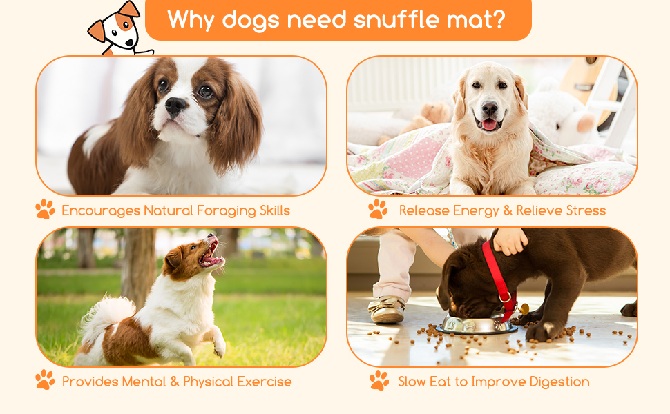 Килимок для собак Nobleza, розвиває інтелект, миється, складається, 70x70 см, помаранчевий