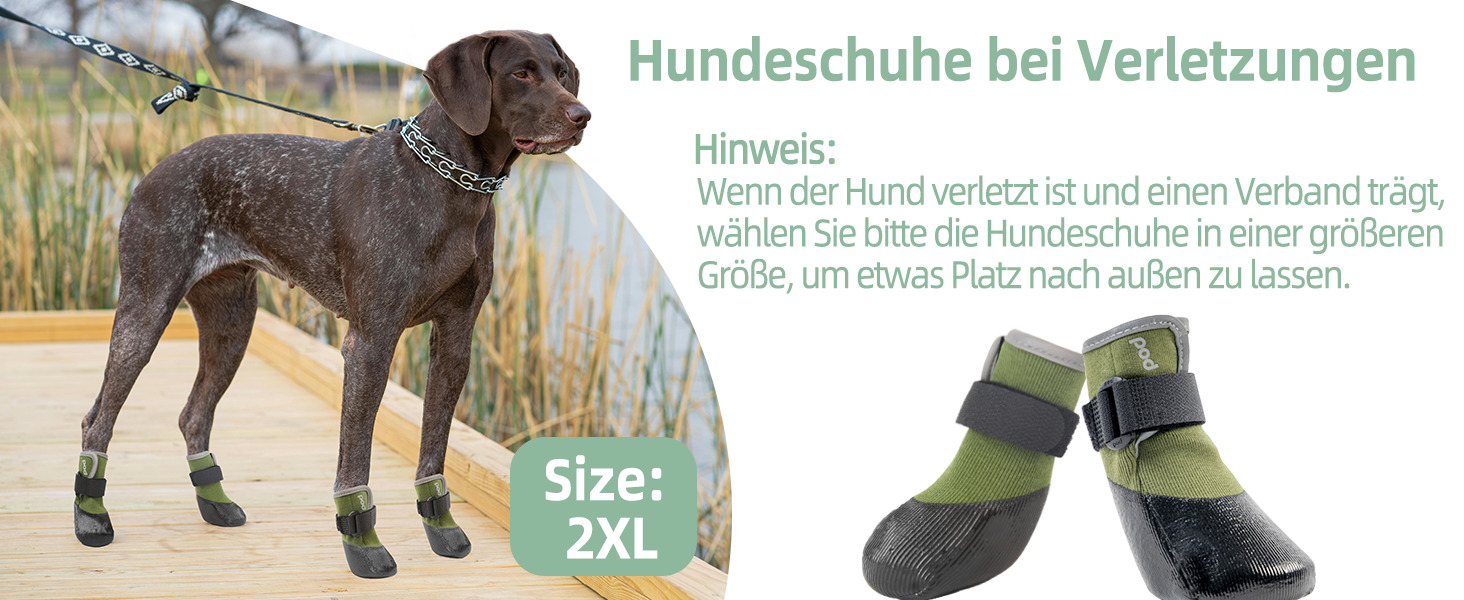 Взуття для собак LiebeDD: 4 шт., захист лап, антиковзаючі, водонепроникні, зелені, XL