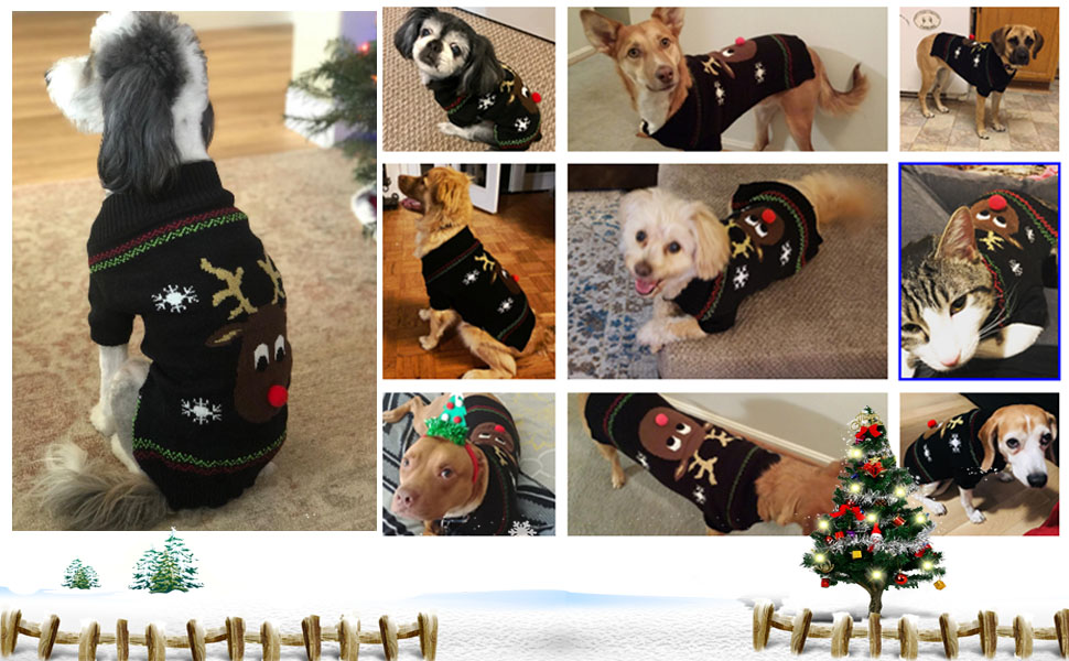 Пуловер для собак з бавовни на святкування Різдва та зими. Теплий і стильний костюм для тварин XL. Ідеальний подарунок для цуценя!