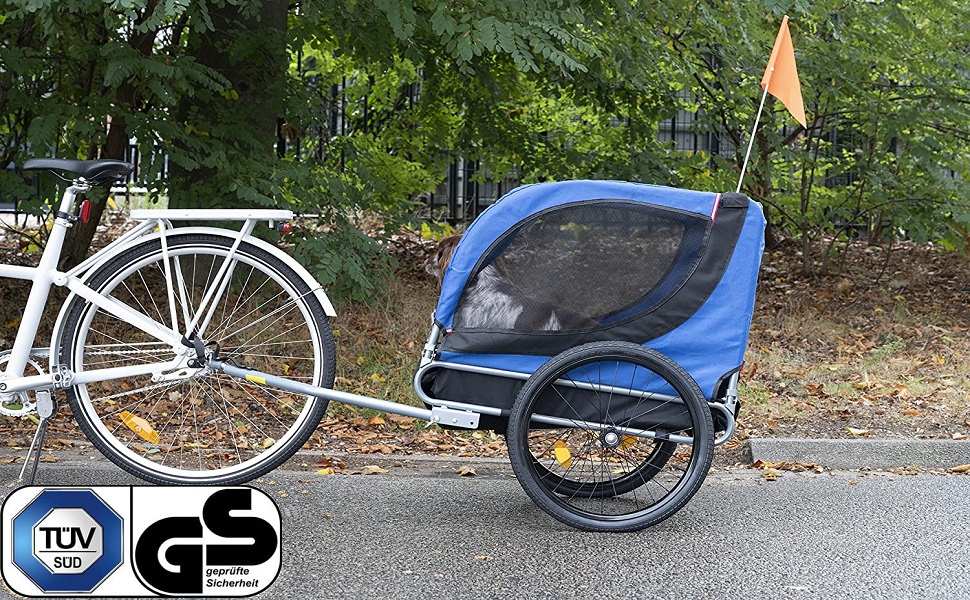 Фархангер для собак Sena: велосипедний вагончик для собак до 26 кг, 75x52x65 см