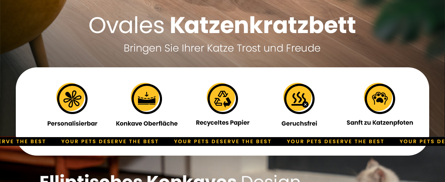 Кігтеточки для котів Conlun 2 в 1: овальні, з мискою та гніздом. З гофрокартону, для лежання та точіння кігтів. Розмір 43x33x10 см