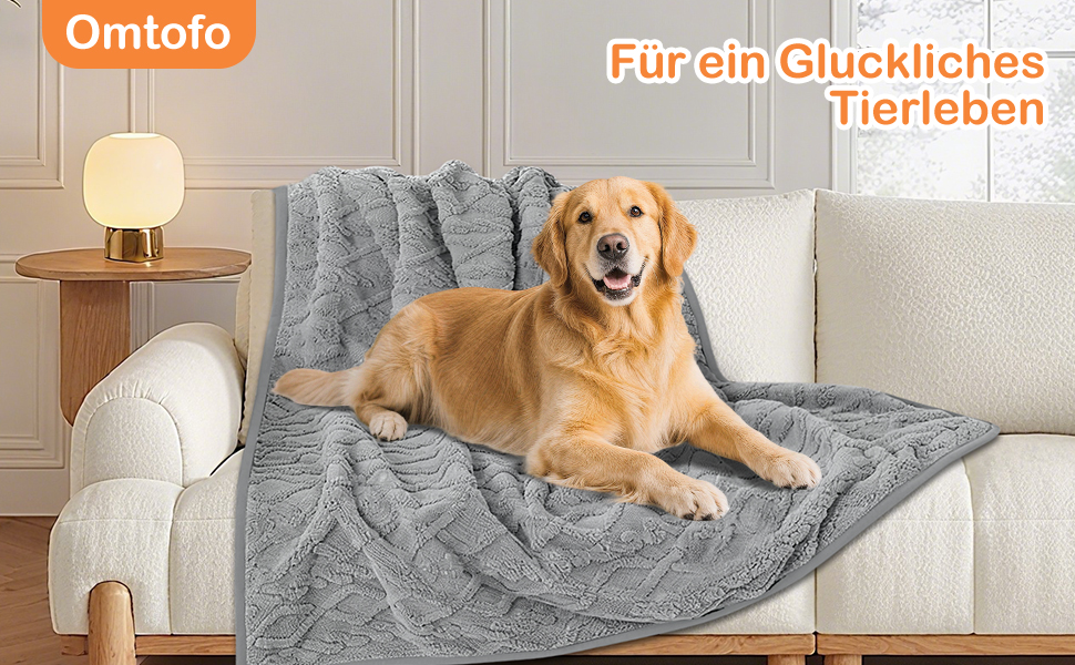 Водонепроникний плед для собак (150x128 см) - м'який та зручний для подорожей та дому