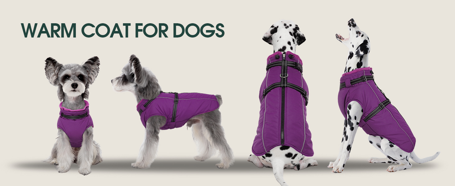 Водонепроникний теплий зимовий пуховик для собак середнього розміру Kuoser, чорний, M (Обхват грудей: 53 см, Обхват шиї: 38 см)