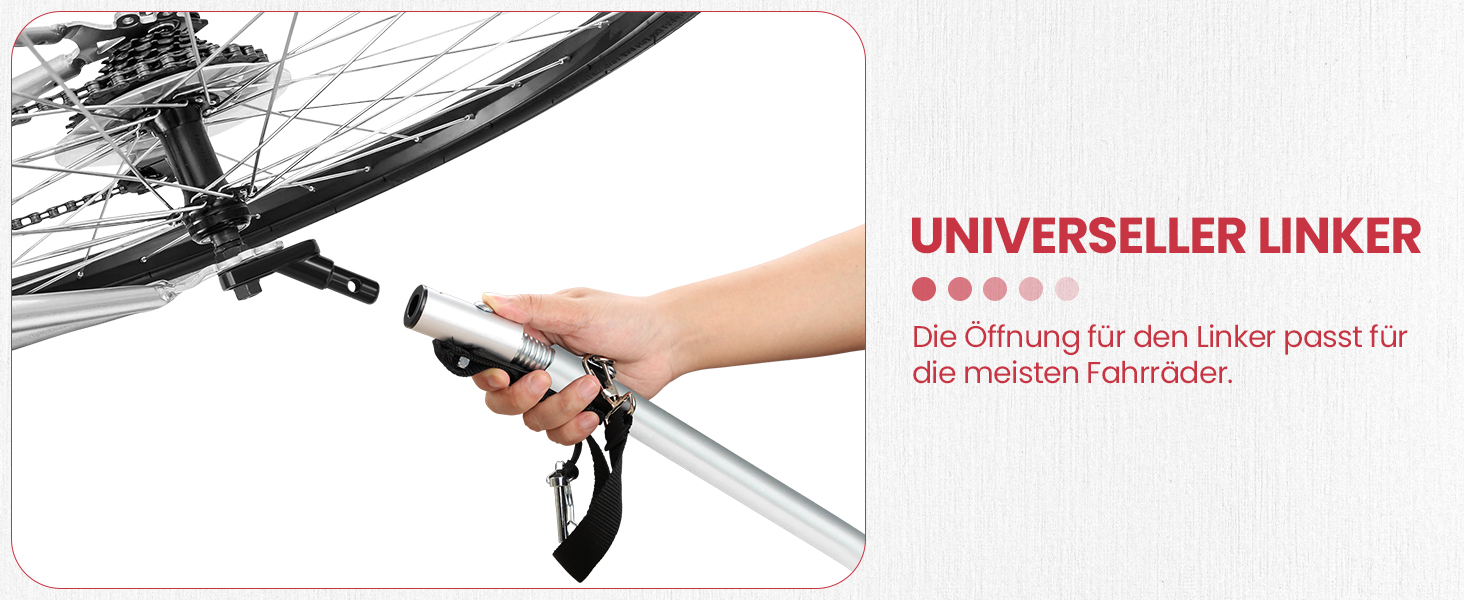Причіп для собак до 30 кг, складний, з відбивачами, сумкою, м'яким внутрішнім простором та страхувальними ременями, червоний