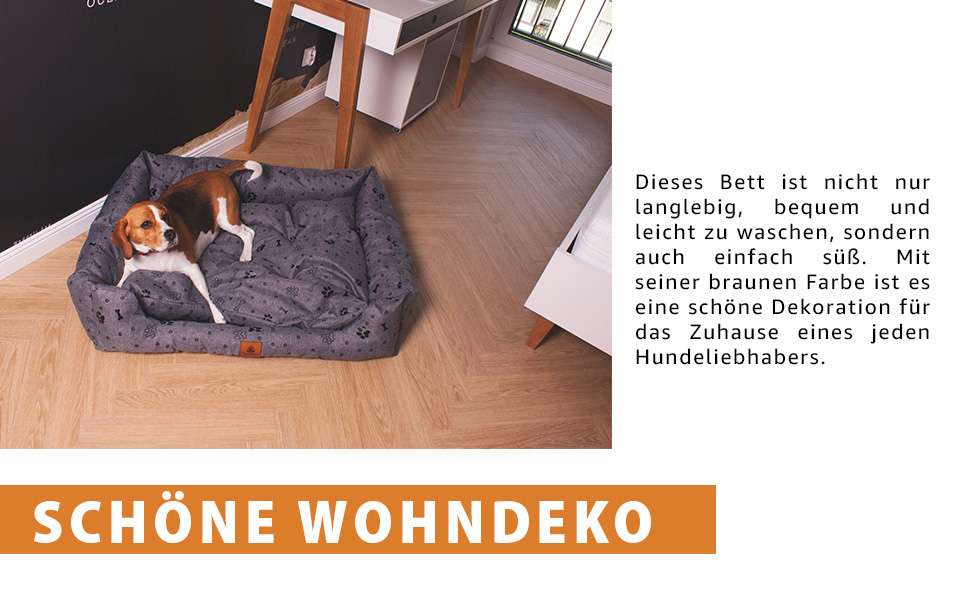 Ліжко для собак PaLulli Animal - міцне, водонепроникне, з м'яким знімним подушками, 115x85x18 см, Бордовий