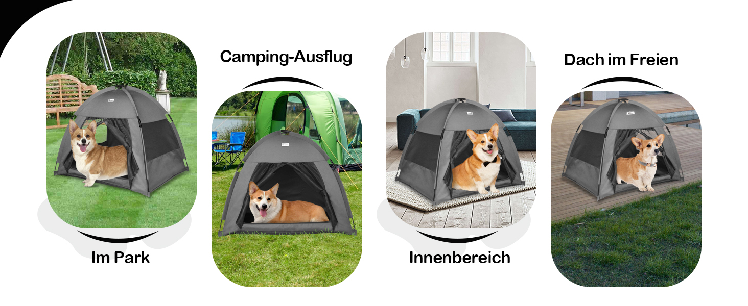 Зручне ліжко-будиночок для собак та котів Babyezz, сіре, L