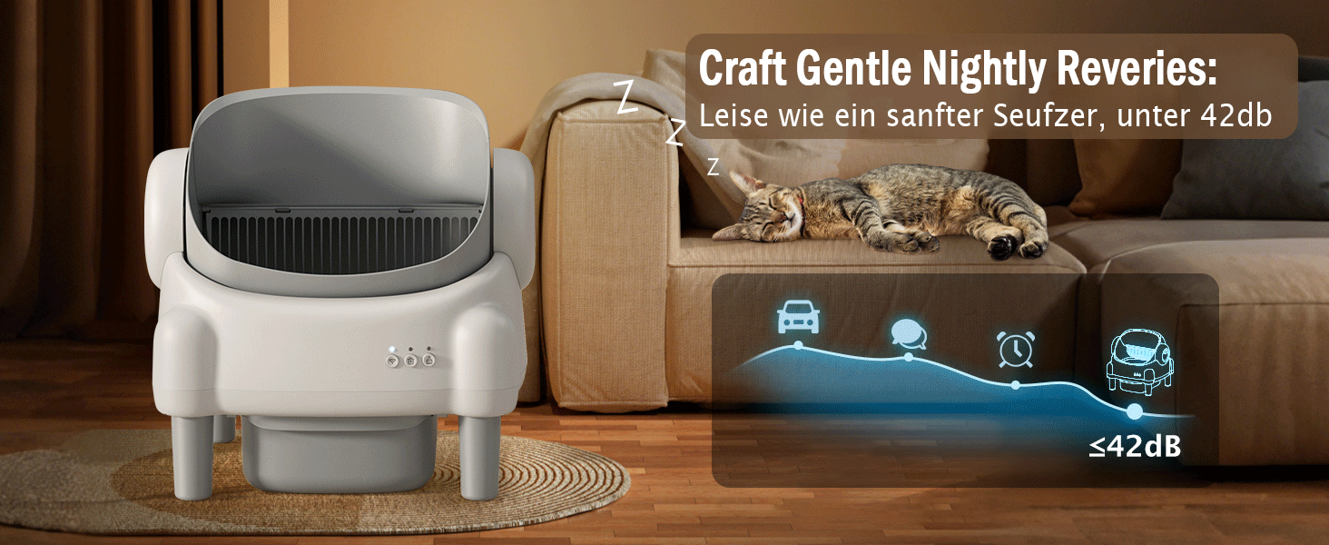 Автоматичний лоток для котів з відкриванням зверху, з керуванням через додаток, датчиком безпеки та 2 рулонами наповнювача, білий та сірий (MN-2) MN-1