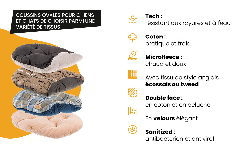 Крісло-ліжко для собак великих порід Ferplast: ортопедичне, знімний чохол, водонепроникне, 110 x 70 x 8 см, сірого кольору