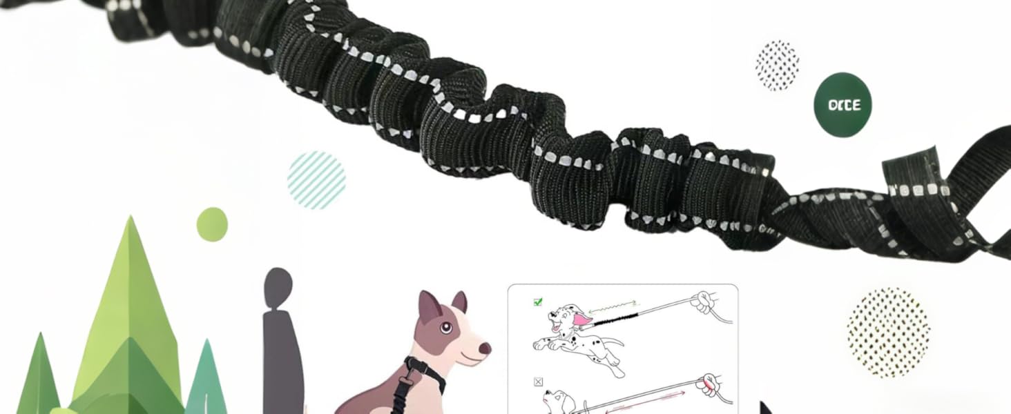 Ремінь безпеки для собак в авто: 2 шт., чорний, 60 см, з регулюванням та амортизацією