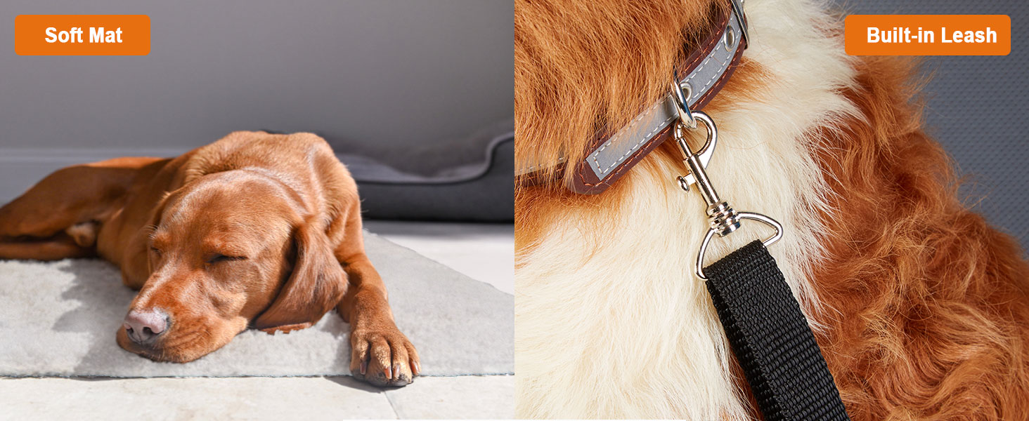 Складаний переносний вольєр для собак Ownpets XXL (122 см), блакитно-чорний, з м'якою підстилкою та міцними сітчастими вікнами