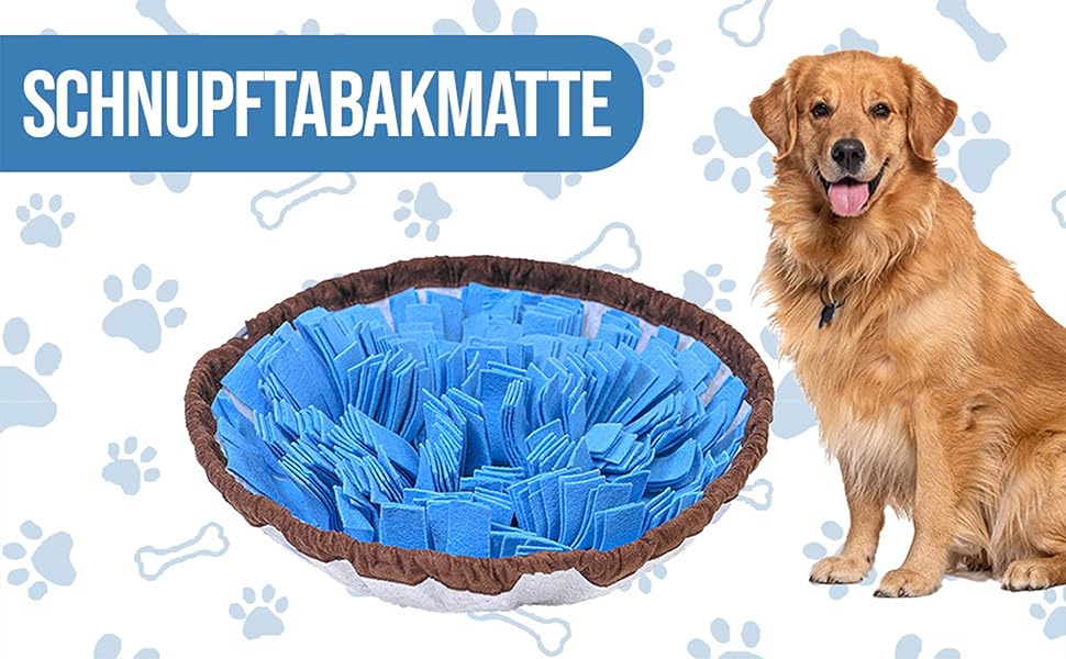 PET ARENA килимок для нюхання собак – килимок для пошуку, міцні матеріали, інтелектуальна іграшка для собак, регульований розмір, можна прати, блакитний