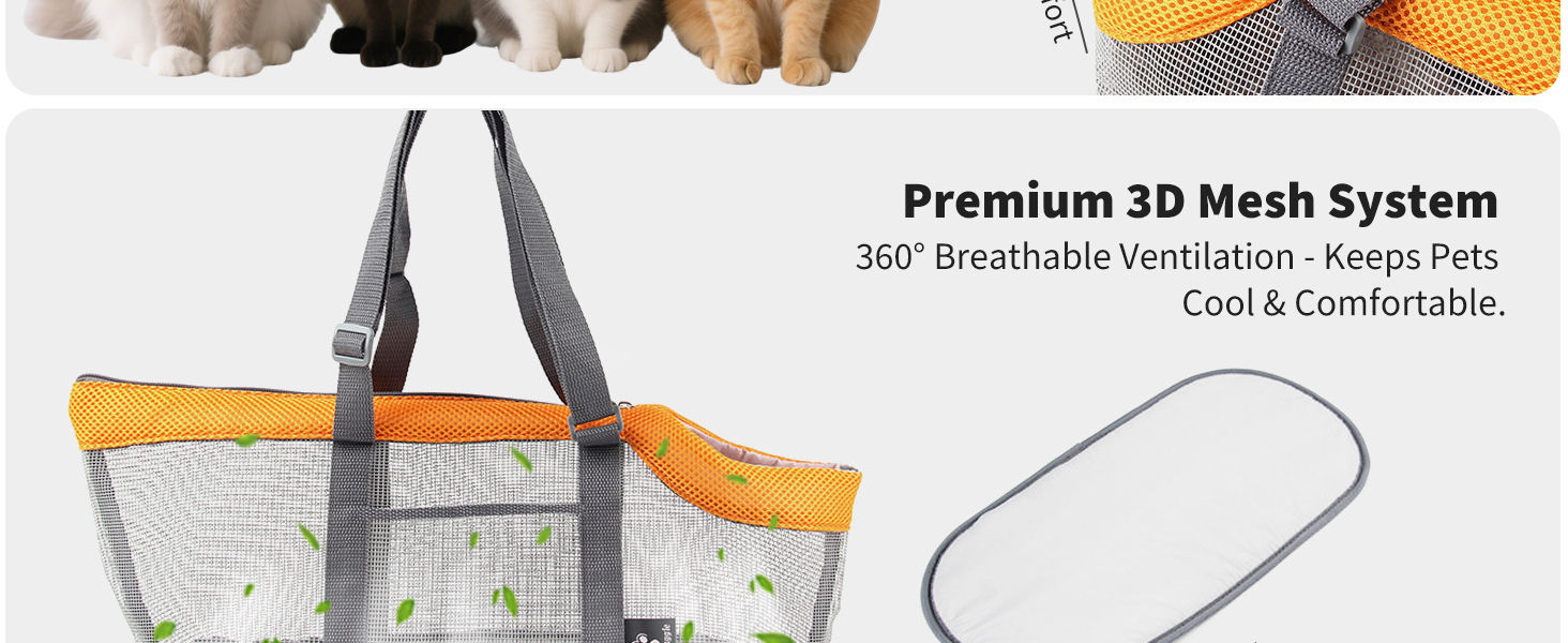 Транспортна сумка для собак та котів PETCUTE, чорна, до 4 кг