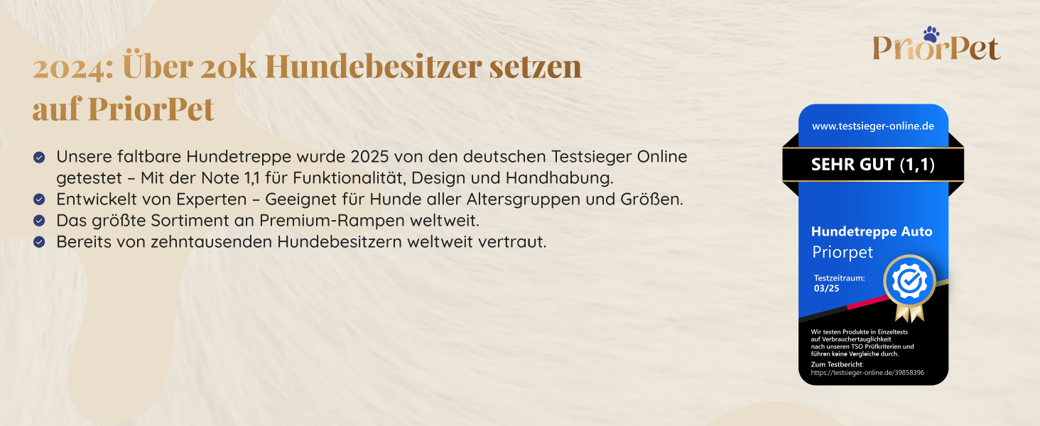 Рампа для собак у машину, складана – 174 см, 38 см – протиковзка гумова поверхня, для великих собак – стійка сходинка для авто та SUV – вантажопідйомність 136 кг – чорна (світло-сіра)