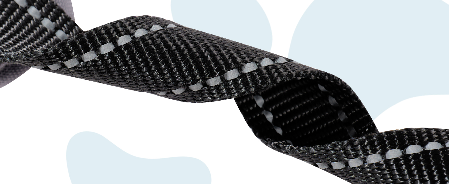 Шлейка для собак Huntboo Anti-Zug, проти вислизання, для малих, середніх та великих собак, не тягне, з світловідбиваючими елементами та 2 карабінами, не дає змогу душитися, регульована для тренувань та бігу (Чорний, S)