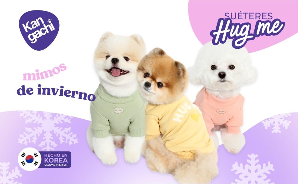 Світшот для собак маленьких порід Its Dog & Kangachi 'Hug Me', 100% органічна бавовна, колір м'ятний, розмір M