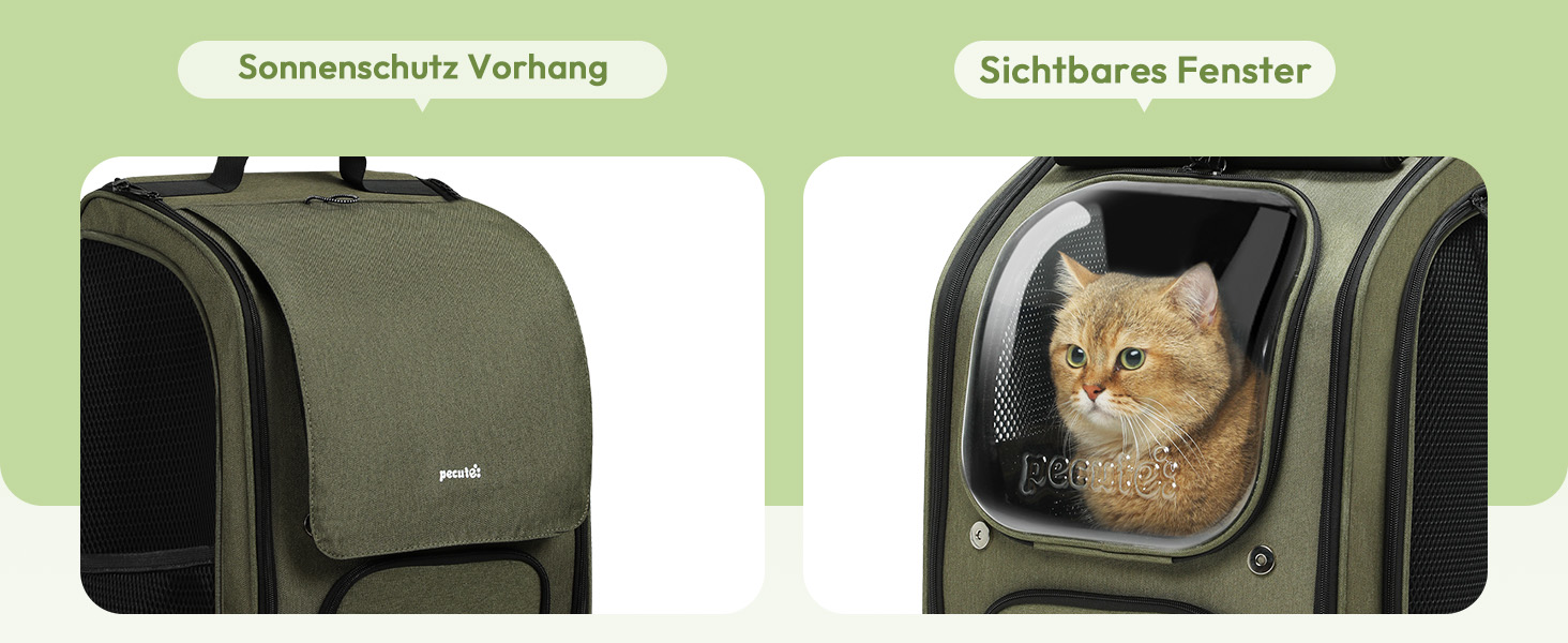 Рюкзак для кота Pecute з сіткою, дихаючий рюкзак-переноска для собак і котів, сірий (42*32*26 см)