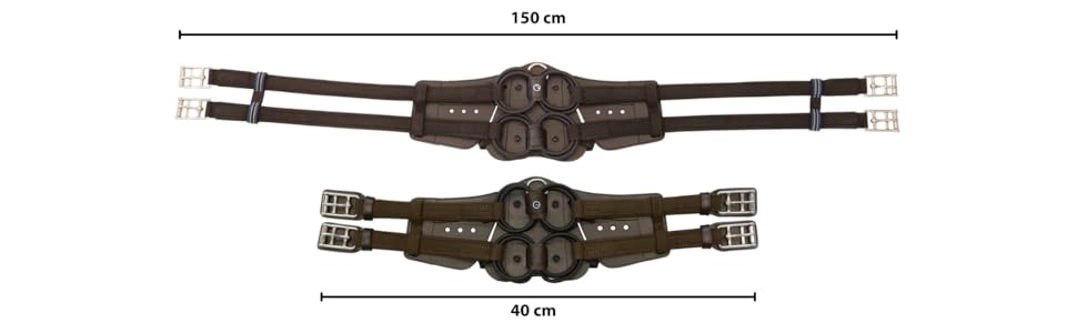 М'яка подушка Stübben Equi-Soft для сідельного ременя, універсальна, 50-150 см, бежево-коричнева овчина