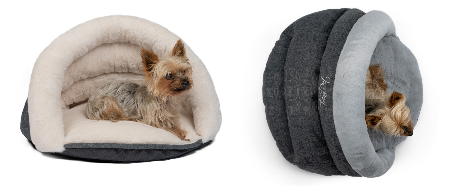 TrendPet LunaSuite: затишне ліжко для котів та маленьких собак (бежеве)