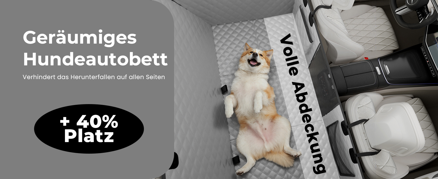 Плед для собак у машину Pecute з жорсткою основою, 133*62 см, сірий. Захист сидіння, антиковзаюча поверхня, до 150 кг. 3-в-1: збільшення сидіння, чохол, сітка для собак. Водонепроникний, антицарапин, текстура софи.