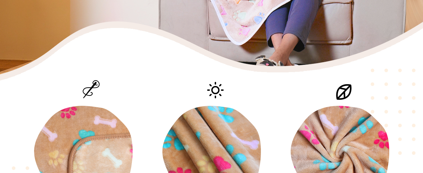 М'яка ковдра для собак та котів Luciphia: тепла флісова ковдра 104x76 см (3 шт.)