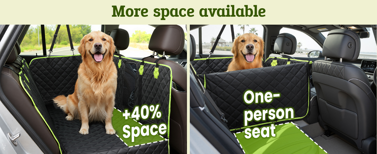 Захисний килимок для собак у машину Pecute 2-в-1: для заднього сидіння та як переноска, водовідштовхувальний, анти-царапин, з жорстким дном