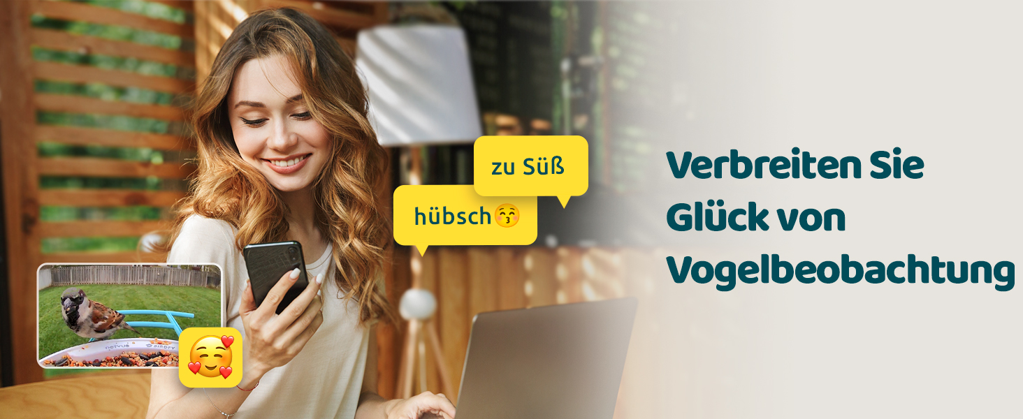 Пташина годівниця з камерою NETVUE Birdfy, Wi-Fi, сонячне живлення, повнокольорова нічна зйомка, автоматичний запис відео при відвідуванні птахів
