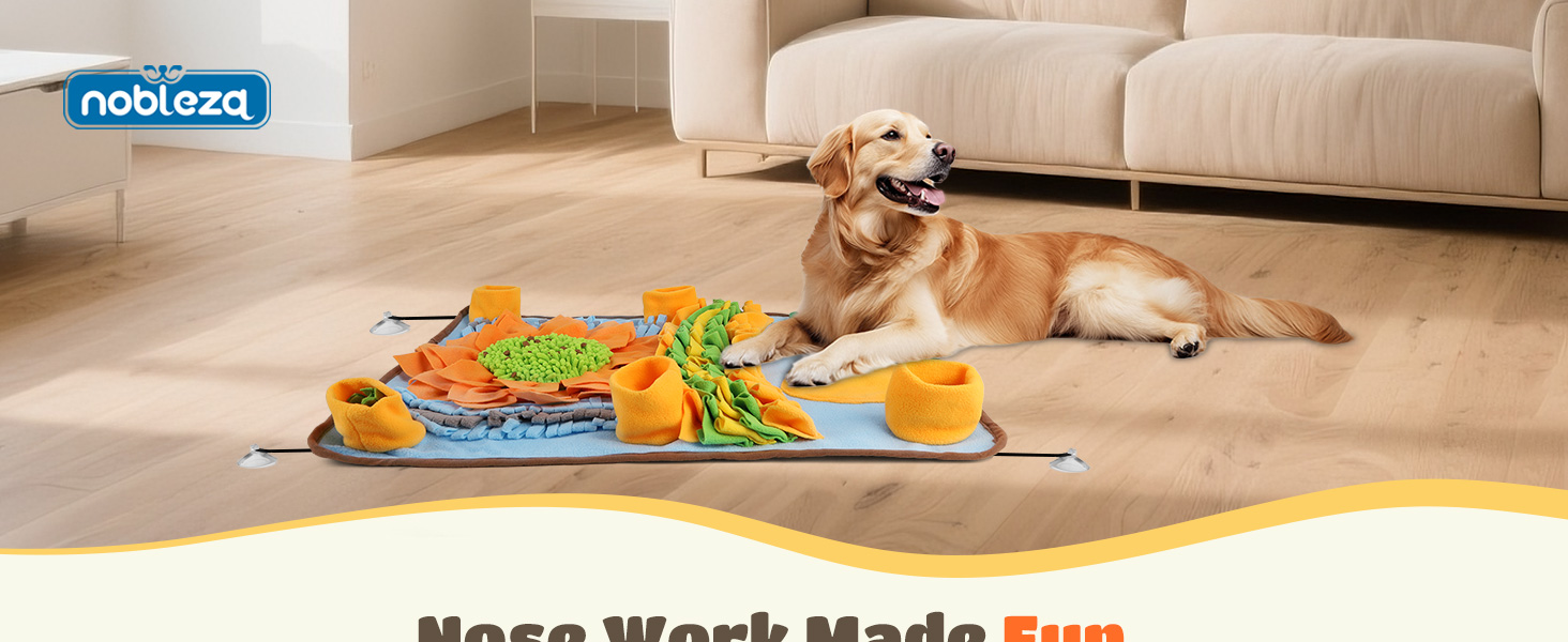 Килимок-нянчильник для собак Nobleza: інтерактивна іграшка-тренажер, 75x58 см