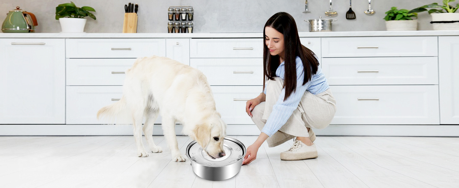 Миска для собак Slow Feeder з гелевими вставками, запобігає ковтання, великі миски для собак, аксесуари для собак, покращує травлення (миска для води)