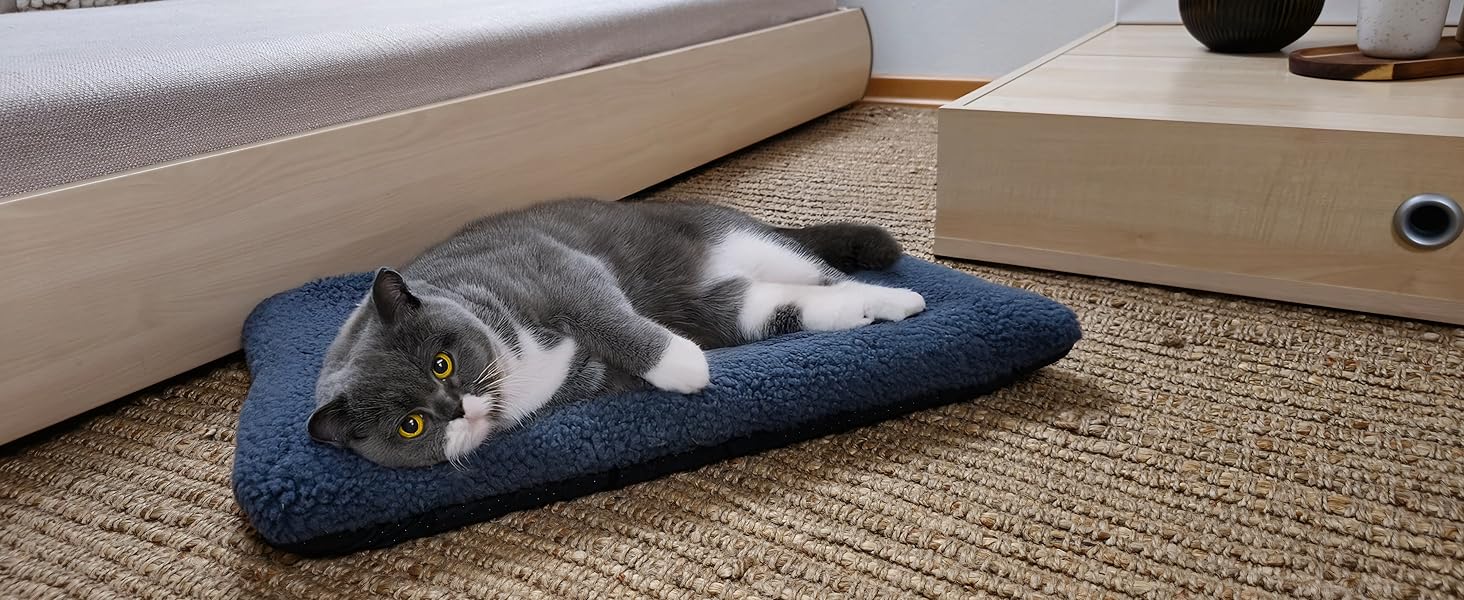 М'яке ліжко для собак та котів Zollner, сіре - 58x36 см, миється до 30°C, антиковзаючі підкладки