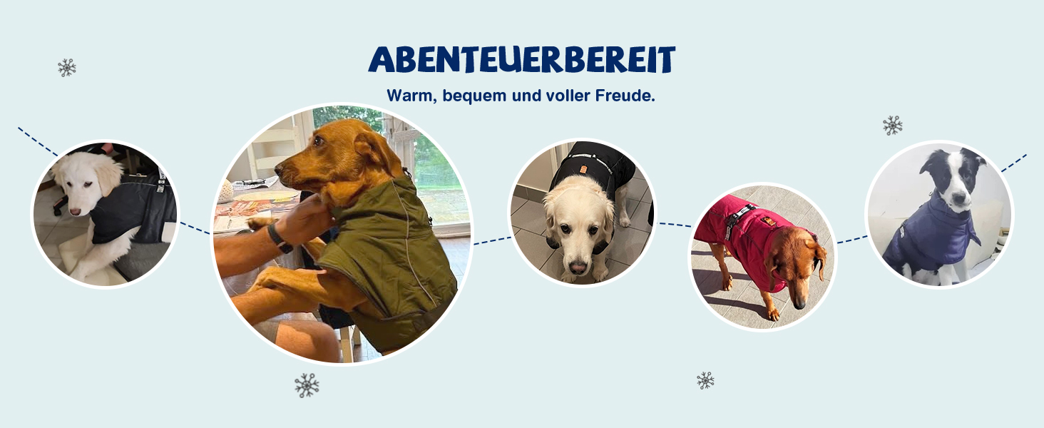 Зимовий теплий одяг для собак ALLSOPETS: куртка з відбиваючими елементами, великий розмір (3XL), Marineblau