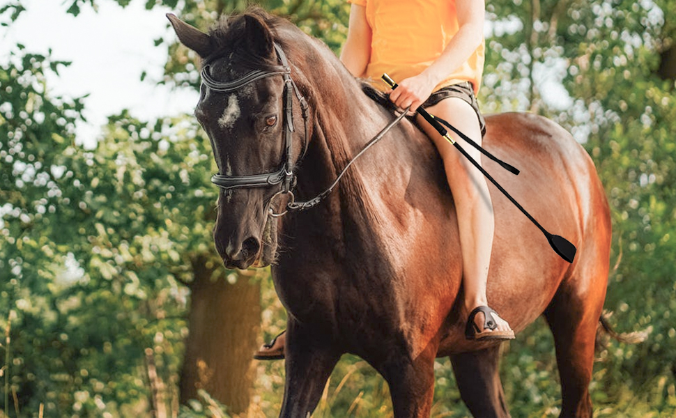 Крійська батогом FIYSON для верхової їзди, стрибків та перегонів, з PU-шкіри та справжньої шкіри, для щоденних тренувань
