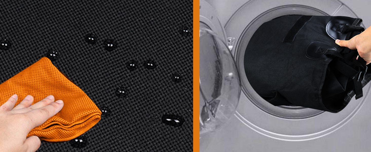 Захист для багажника автомобіля Alfheim для собак - водовідштовхувальний та легкий у догляді - універсальний. Чорна килимок для багажника з захистом краю завантаження (Чорний)