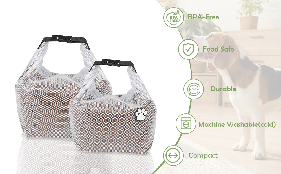 Набір для подорожей з кормом для собак, 2 шт, водонепроникний, 10 кг. Ідеально для кемпінгу, готелів для собак та подорожей