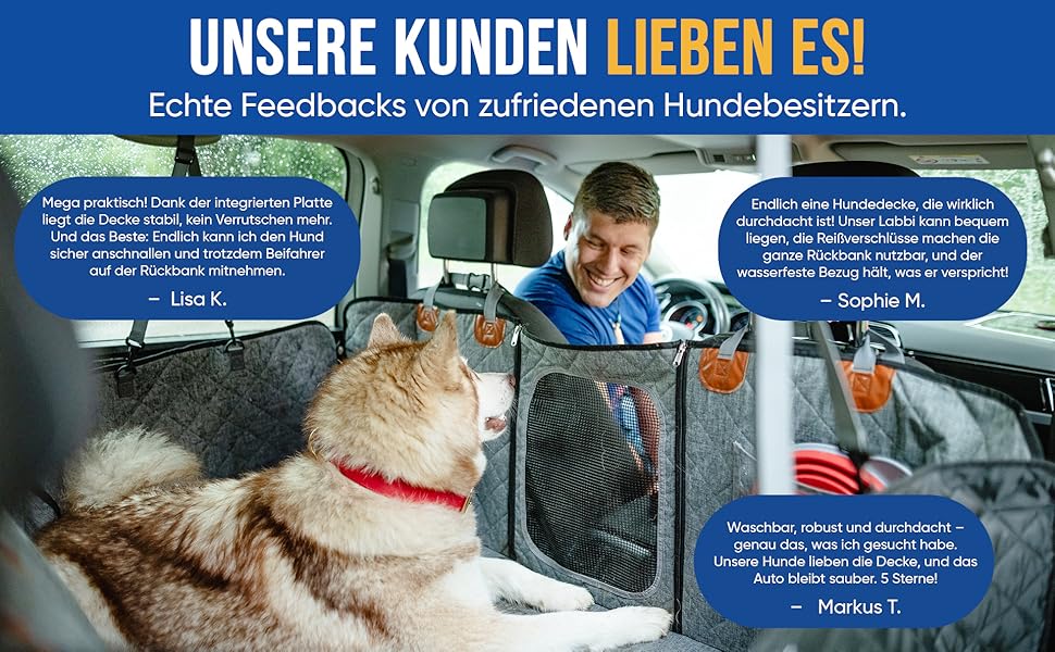 Захист для автокрісла собаки: водовідштовхувальний, стійкий до подряпин з боковим захистом | Преміум захист сидіння авто | Універсальний чохол на сидіння для собак в авто та SUV