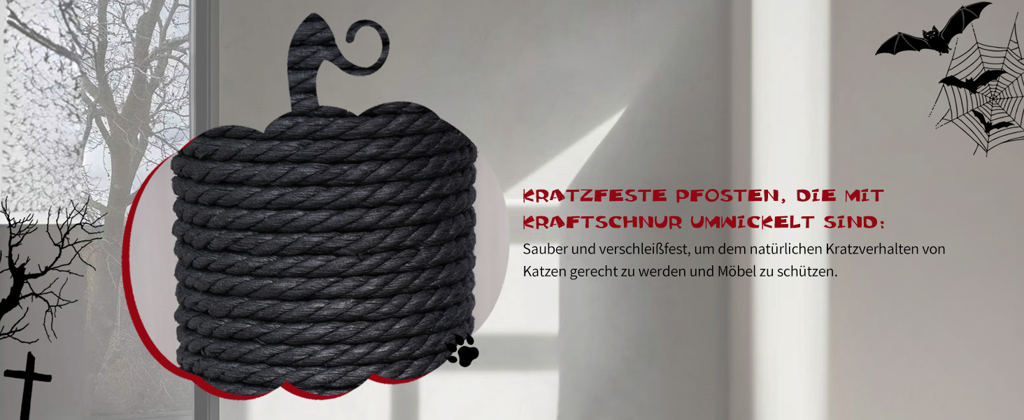 Готичний котячий комплекс з ліжком-саркофагом, чорний котячий оазис для Хелловіну, готичні меблі для котів (компактний)