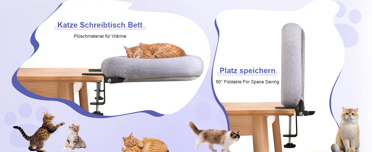 Підвісне ліжко для котів Trhillsbrad, 90° складна конструкція, 59x38 см, до 11 кг