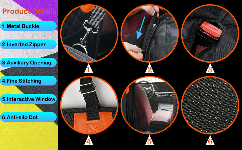 Водонепроникний килимок для собак у машину Crossarctic з жорсткою основою, захист від бруду та ковзання, для більшості авто та SUV