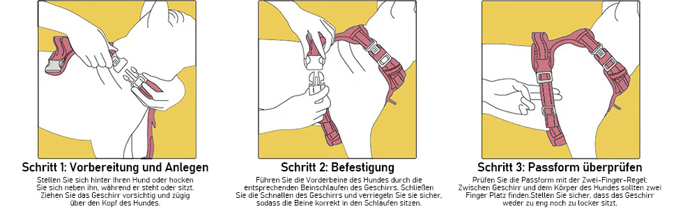 Шлейка для собак середнього розміру FURRYFECTION, анти-виривання, зручна, регульована, з шнуром (Plaid Rosa, M)