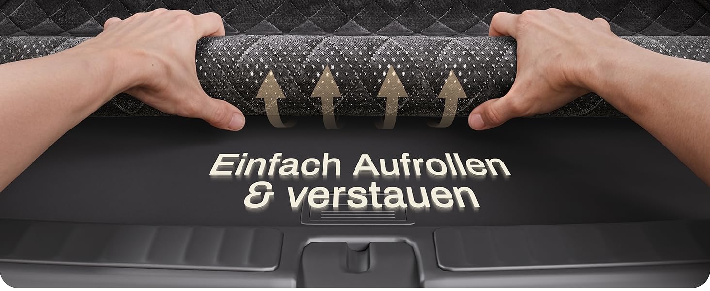 Захист для багажника авто від бруду та подряпин для собак HELDENWERK, чорний, преміум-якість, стежканий, з захистом бокових панелей та краю багажника, водовідштовхувальний, універсальний