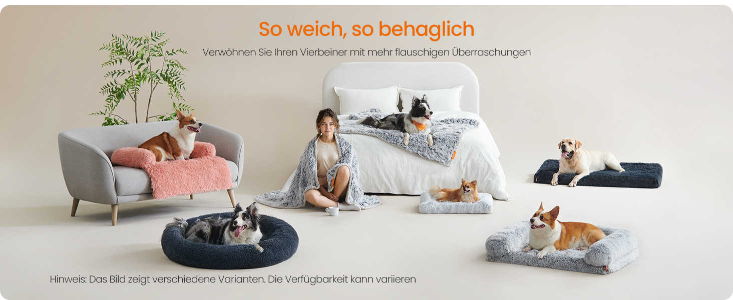 Водонепроникний килимок для собак Feandrea з довгим плюшем, XXXL (229 x 203 см), Sherpa, двосторонній, для собак, людей, котів