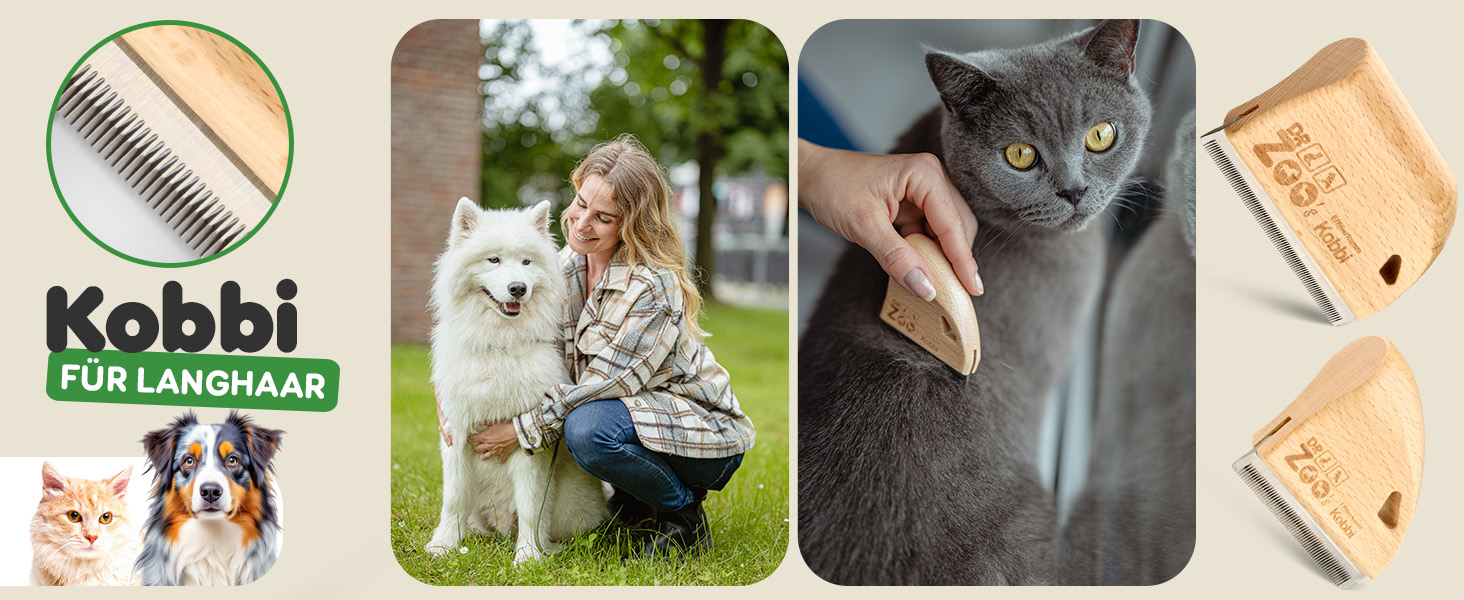 Дзеркальна щітка для собак DR Zoo 'Robbi' – ідеальна для грумінгу, видаляє підшерсток та короткий пух