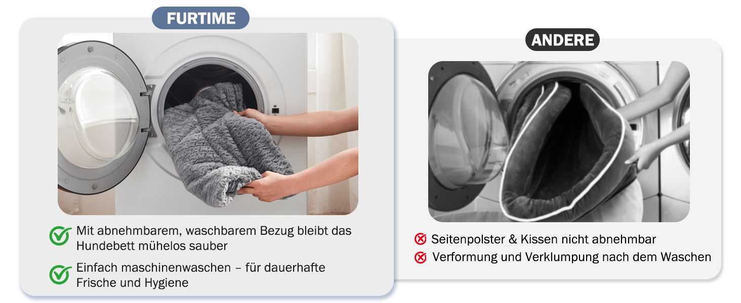 Ортопедичне ліжко для собак середніх та великих порід FURTIME, 89x64x18 см, сірий колір. Знімний та миючий кошик для собак з Memory Foam, з високим бортиком та антиковзким покриттям.