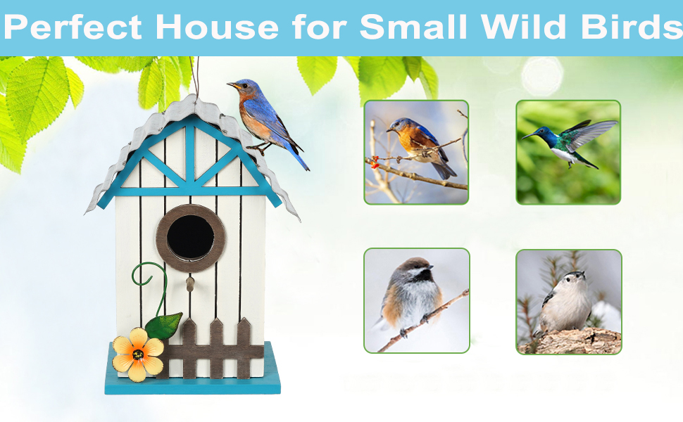 Дерев'яний будиночок для птахів Vogelhaus - годівниця та гніздовий ящик для диких птахів (28x18.5x31.5 см)