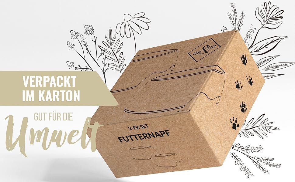 Набір мисок для корму ne&no® для собак та котів (S, 170 мл) з іменем, неслизькі | Миски для котів та собак | Taupe (S)