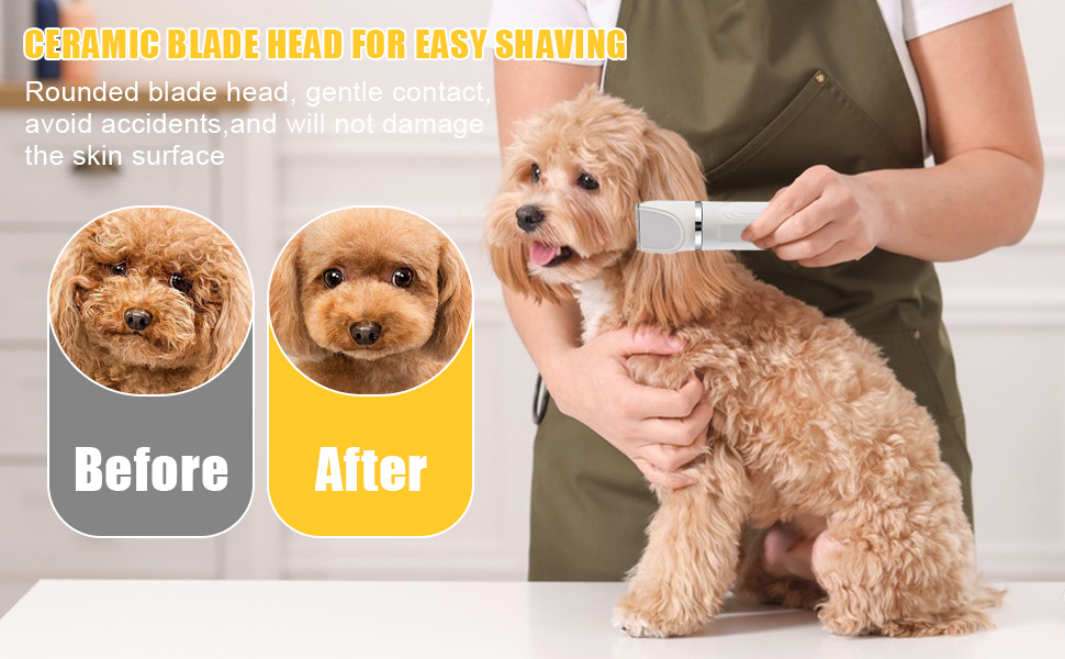 Набір для догляду за тваринами 4-в-1: машинка для стрижки собак та котів, триммер для лап, точилка для кігтів, машинка для стрижки шерсті | USB-C | для тіла, лап, очей, вух